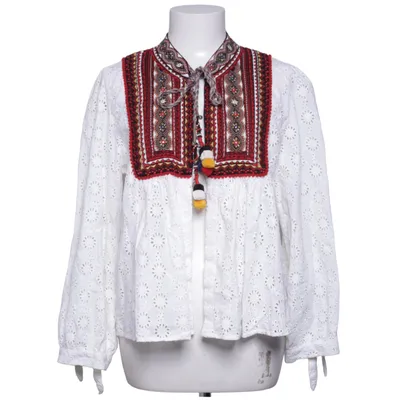 Blouse (White, Red, Black) from Zara Woman Cotton, Polyester
