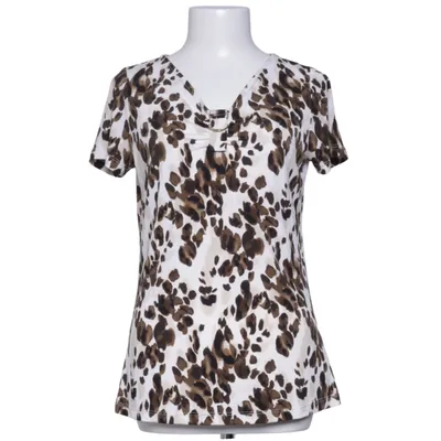 Haut (Marron, Blanc) de Nina Leonard Élasthane, Polyester