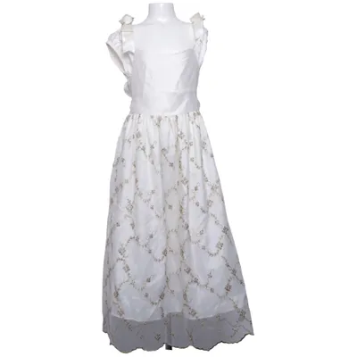 Robe de fille de fleur (Blanc) de Crayon Kids Acétate, Polyester
