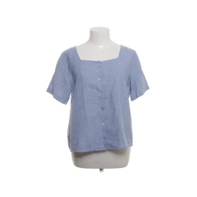 Korte mouwen shirt (Blauw) van Mango Casual Linnen
