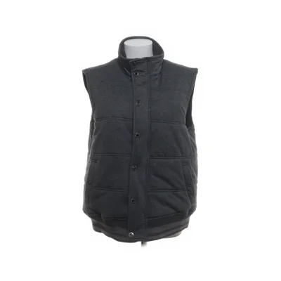Gilet d'extérieur (Gris) de Denim Coton, Polyester
