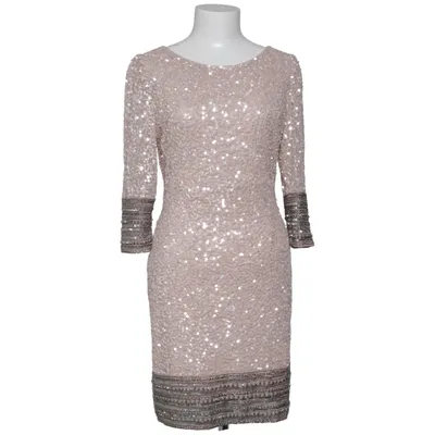 Cocktailklänning (Beige, Silverfärgad) från Scala Polyester