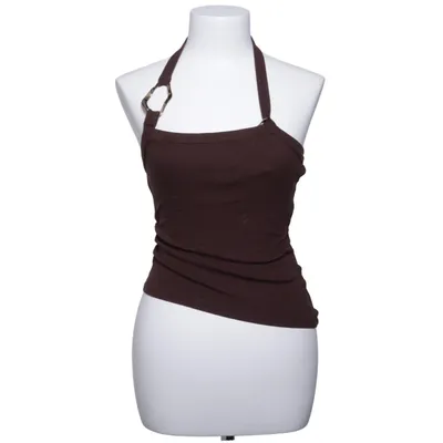 Halter neck top (Brown) from Cider Elastane, Viscose