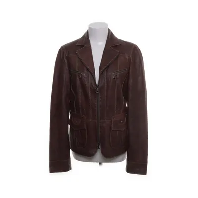 Läderjacka (Brun) från Biba Skinn, Polyester