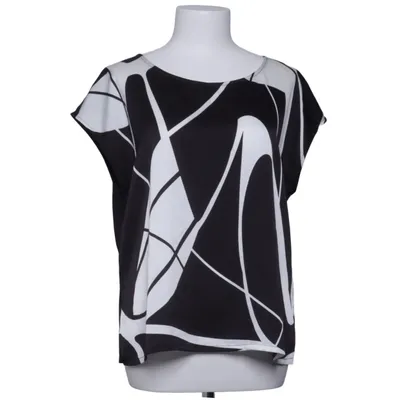 Top (Zwart, Wit) van Comma Katoen, Viscose