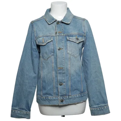 Denimjakke (Blå) fra Raiine Bomuld, Metallfiber