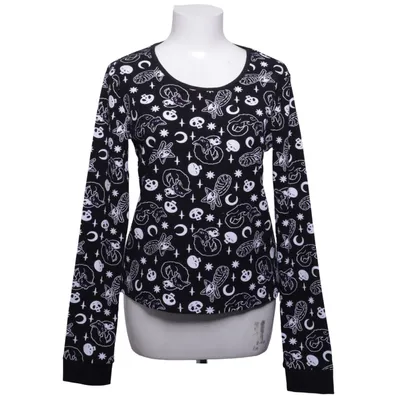 T-shirt à manches longues (Noir, Blanc) de Killstar Coton