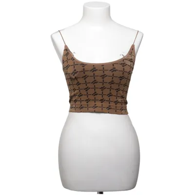 Crop top (Brown, Black) from Out from Under Elastane, Polyamide, Polyester