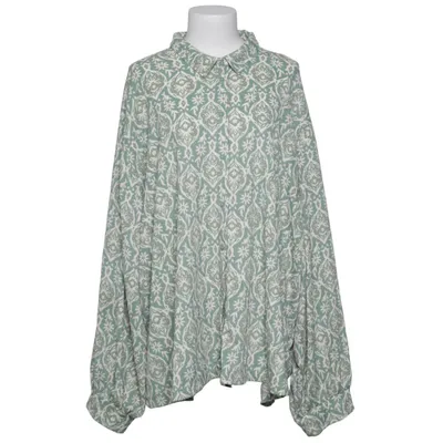 Blouse (Vert, Blanc) de Ms Mode Élasthane, Polyester recyclé