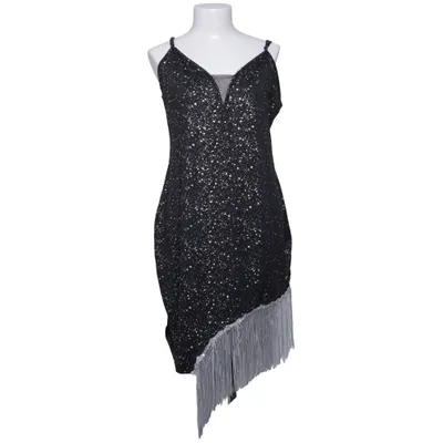 Cocktailklänning (Svart, Silverfärgad) från Shein Curve Elastan, Polyester