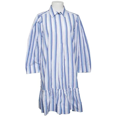 Blousejurk (Blauw, Wit) van Ganni Organisch katoen