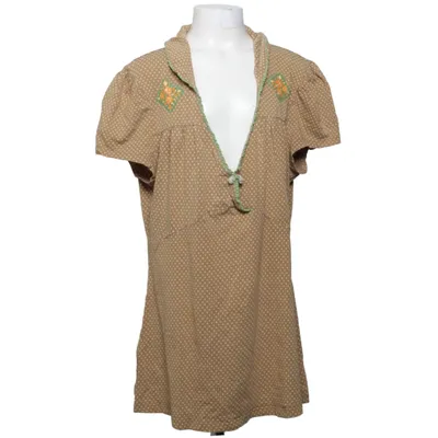 Topp (Brun, Vit, Gul) från Blutsgeschwister Bomull, Elastan