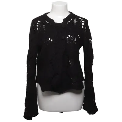 Cardigan (Zwart) van Thelin Acryl, Mohair, Nylon, Wol