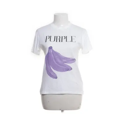 T-shirt (White, Purple) from Ganni Cotton