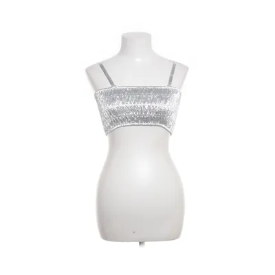 Crop top (Silverfärgad) från Rabens Saloner