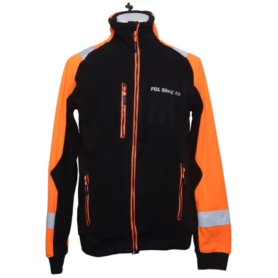 Fleecejakke (Sort, Orange) fra Wexman Workwear Polyester
