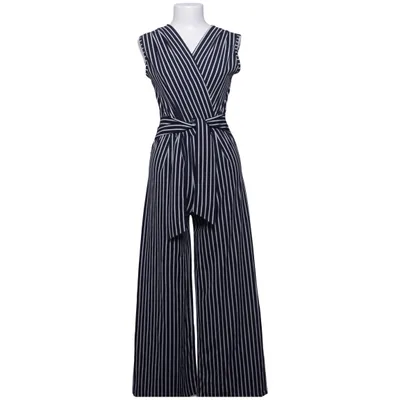 Jumpsuit (Blauw, Wit) van New Feeling Elastaan, Polyester
