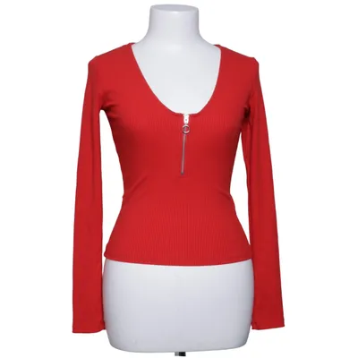 T-shirt à manches longues (Rouge) de Divided by H&M Élasthane, Polyester, Viscose