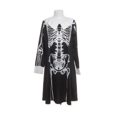 Dress (Black, White) from Shein Curve Elastane, Polyester