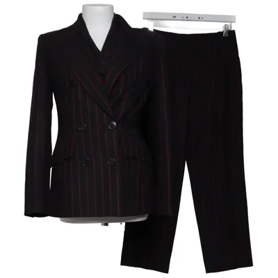 Kostym (Svart, Röd) från Luisa Spagnoli Elastan, Polyester, Viskos, Ull