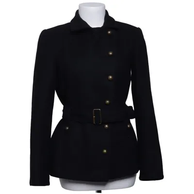 Coat (Black) from Philosophy Blues Original Acetate, Polyamide, Polyester, Wool
