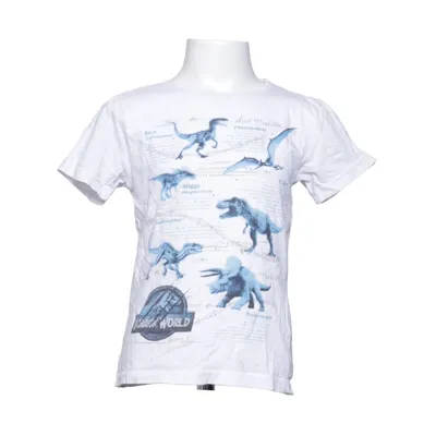 T-shirt (Blanc, Bleu) de Jurassic World Coton