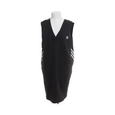 Kjole (Sort, Hvid) fra Adidas Bomuld, Elastan