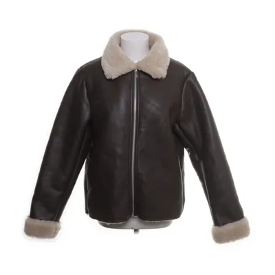 Shearling jas (Bruin) van Claire Rose x NA-KD Polyurethaan, Polyester, Imitatiebont