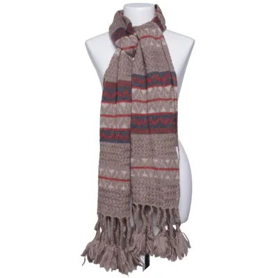 Écharpe (Beige, Rouge, Gris) de Sina Acrylique, Mohair, Polyamide, Laine