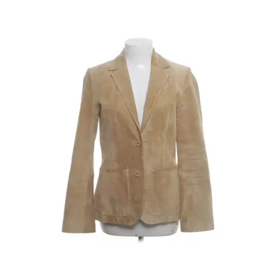 Läderkavaj (Gul, Beige) från Zoul Polyester, Skinn