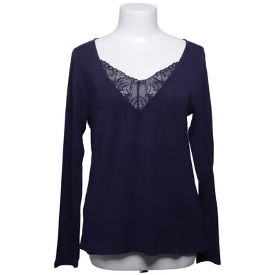 T-shirt à manches longues (Bleu) de Darjeeling Élasthane, Modal, Polyamide