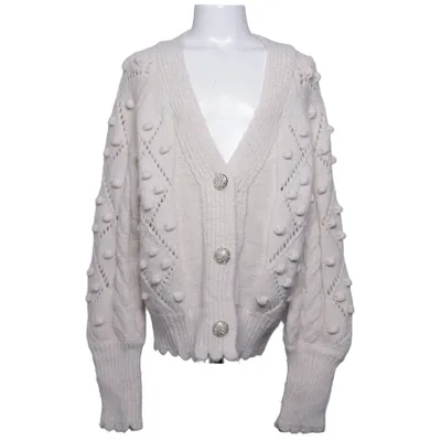 Cardigan (White) from Azaka Acrylic, Polyamide