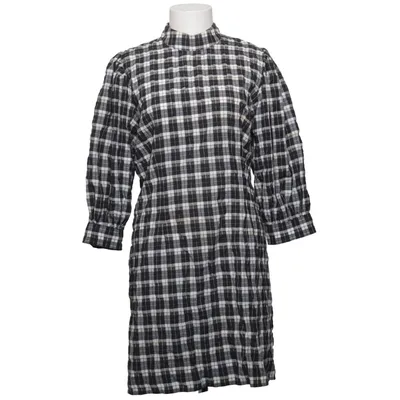 Kjole (Sort, Hvid) fra Ganni Bomuld, Polyamid, Polyester