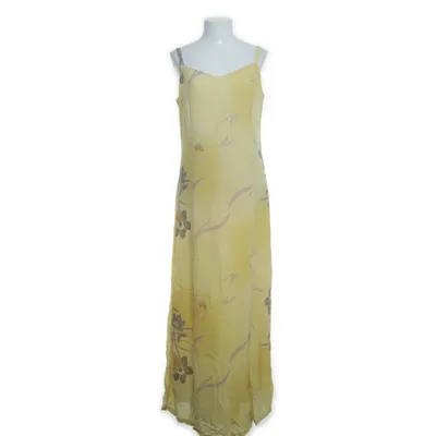 Långklänning (Gul, Flerfärgad) Viskos