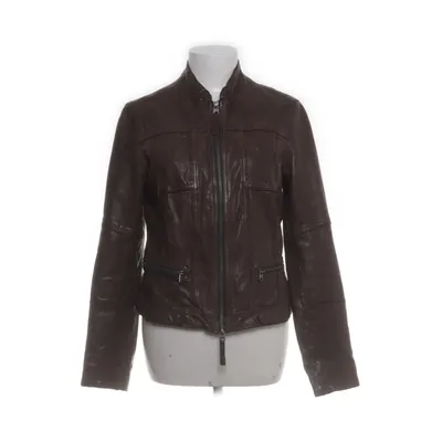 Läderjacka (Brun) från Marc O'Polo Bomull, Polyester, Skinn