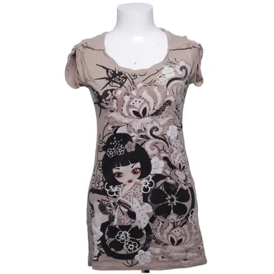T-shirt (Beige, Zwart) van One Green Elephant Katoen