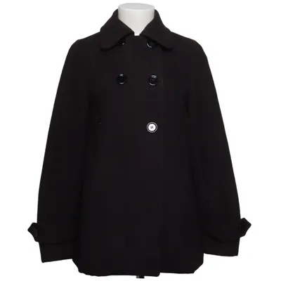 Frakke (Sort) fra Made in italy Elastan, Viscose, Uld