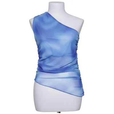 Top (Blue, White) from Divided by H&M Elastane, Polyester