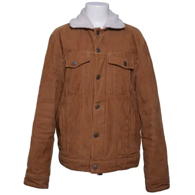 Gefütterte Jeansjacke (Braun) von C&A Baumwolle, Polyester