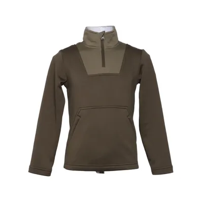 Fleece sweater (Brown) from Engelbert Strauss Elastane, Polyester