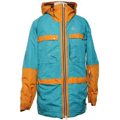 Ski jacket (Blue, Orange) from Cross Polyester, Polyurethane