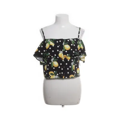 Crop top (Zwart, Meerkleurig) van Oasis Elastaan, Polyamide, Viscose