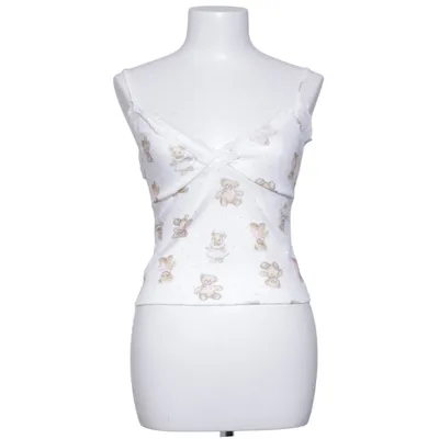 Pyjamatop (Wit, Meerkleurig) van Shein Elastaan, Polyester