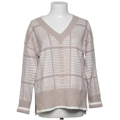 Sweater (Beige, White) from Christian Siriano Polyamide, Polyester, Viscose