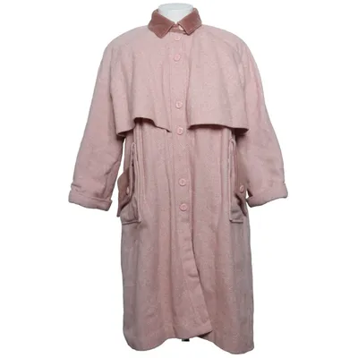 Coat (Pink, Brown) from Parrot Acrylic, Cotton, Modal, Polyester