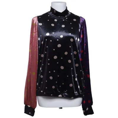 Blouse (Black, Multicolored) from HUNKØN Elastane, Polyester
