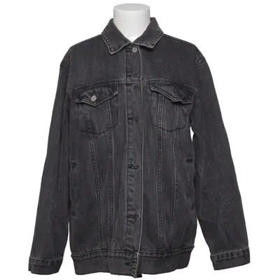 Jeansjacka (Grå) från Missguided Bomull, Polyester