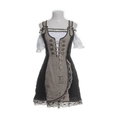 Dirndl (Beige, Zwart) van Fuchs Trachtenmoden Linnen