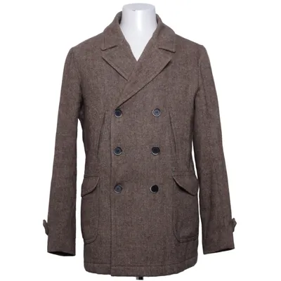 Pea coat (Brown) from Dstrezzed Acrylic, Polyester, Wool