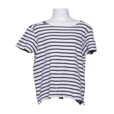 T-shirt (Wit, Blauw) van Voile Bleue Katoen